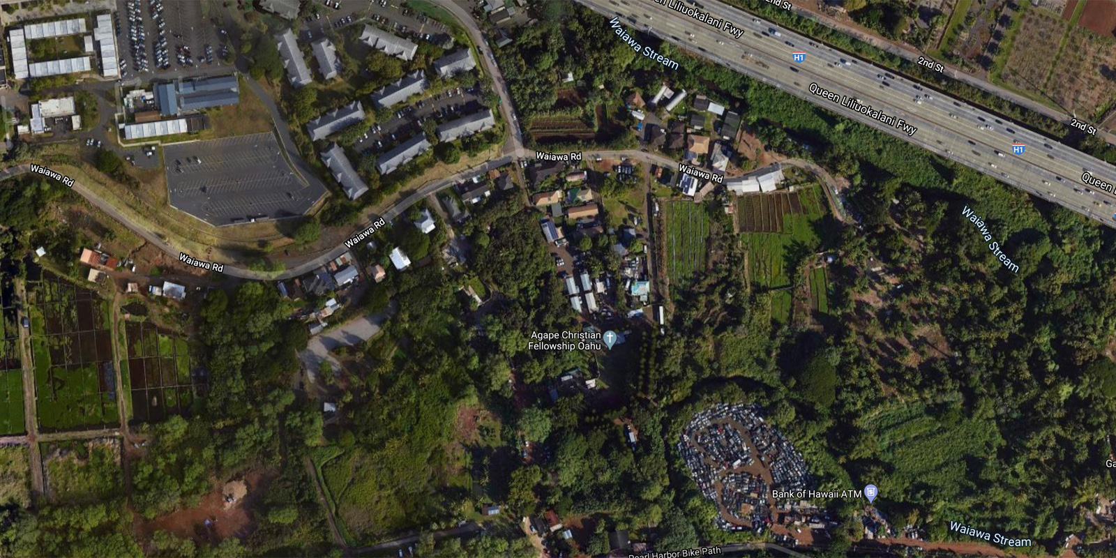 Agape Christian Fellowship Oahu map